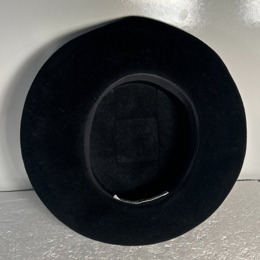 Eric Javits Vintage Wool Hat Satin Bow Old Money Quiet Luxury Cottage Prairie - Picture 6 of 7